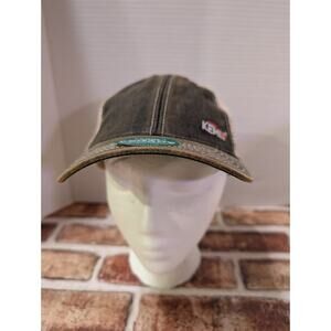 New Kemin Hat Cap Logo Mesh Snapback Trucker Baseball Farm Brown Tan Snap Back